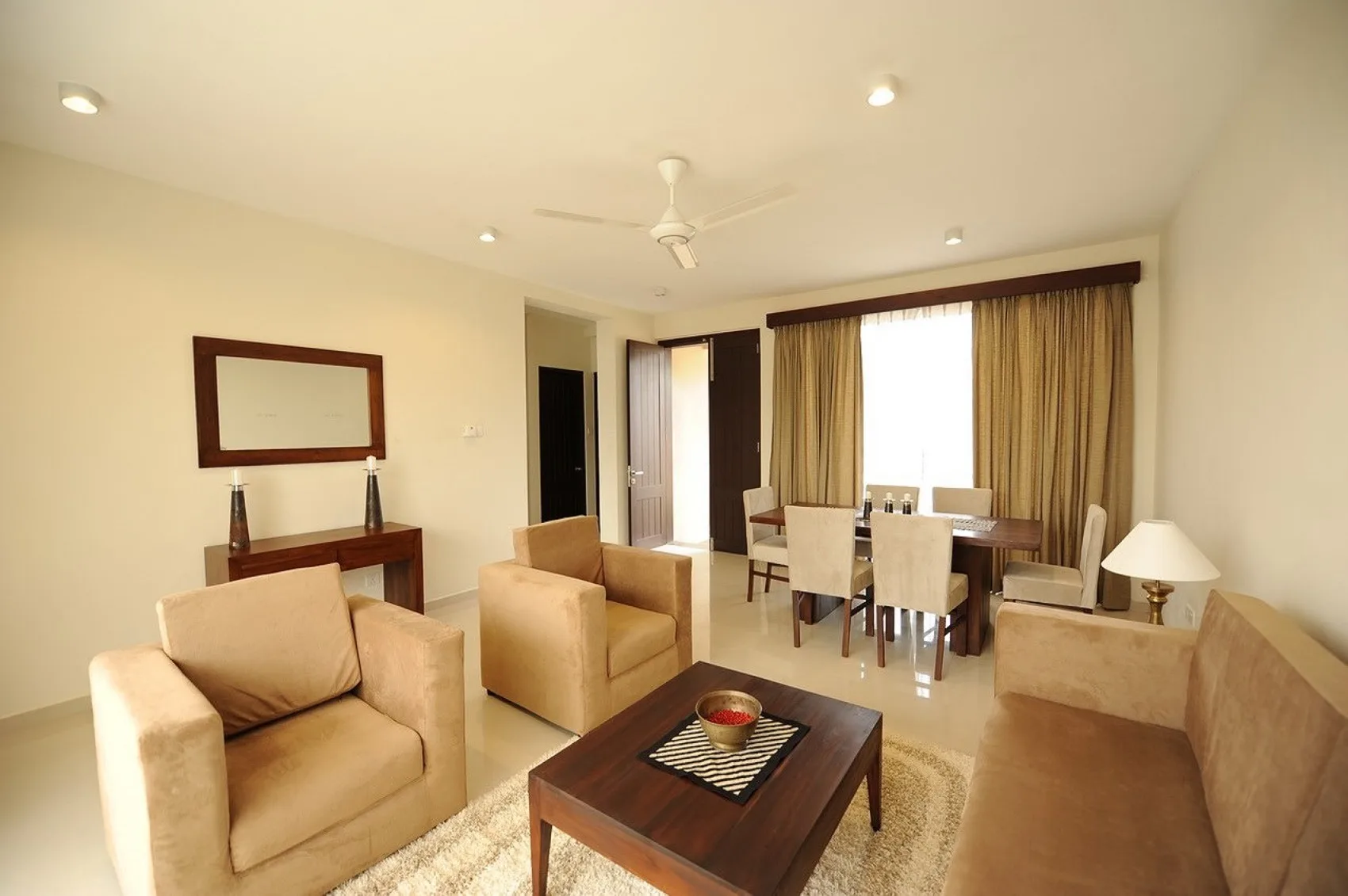 Templers Square living and dining area